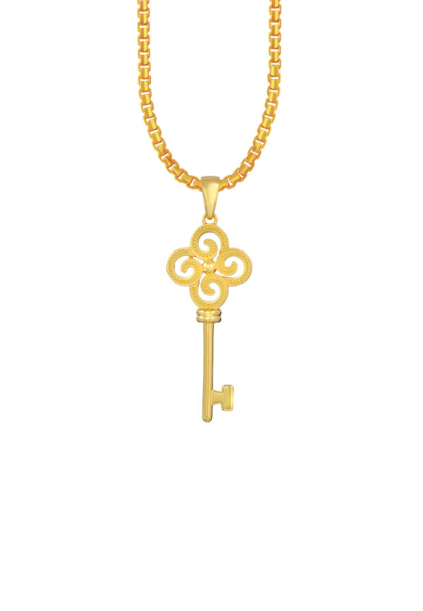 TOMEI Lusso Italia Key Pendant, Yellow Gold 916