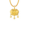 TOMEI Ping-An Lock Pendant, Yellow Gold 916