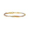 TOMEI Lusso Italia Trio-Tone Bangle, Yellow Gold 916