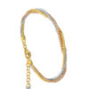 TOMEI Lusso Italia Trio-Tone Bangle, Yellow Gold 916