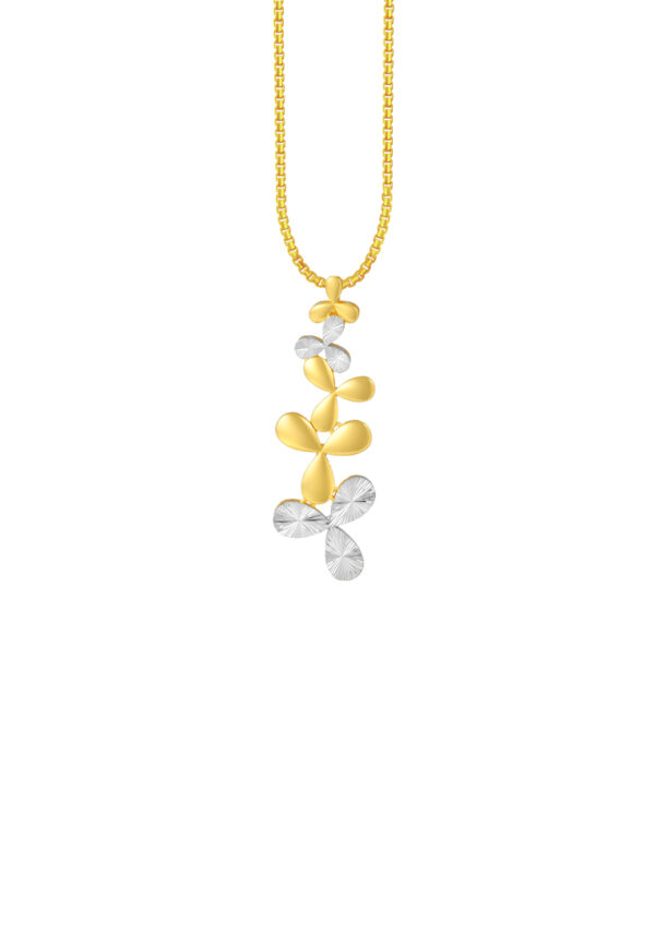 TOMEI Diamond Cut Collection Pendant, Yellow Gold 916
