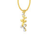 TOMEI Diamond Cut Collection Pendant, Yellow Gold 916