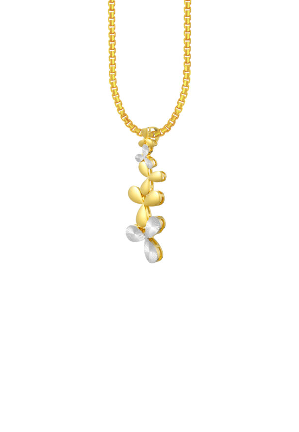 TOMEI Diamond Cut Collection Pendant, Yellow Gold 916