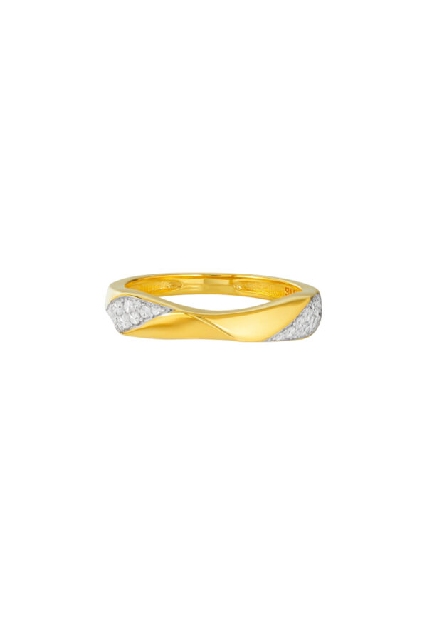 TOMEI Diamond Cut Collection Ring, Yellow Gold 916