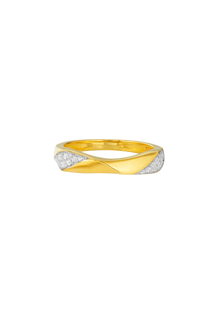 TOMEI Diamond Cut Collection Ring, Yellow Gold 916