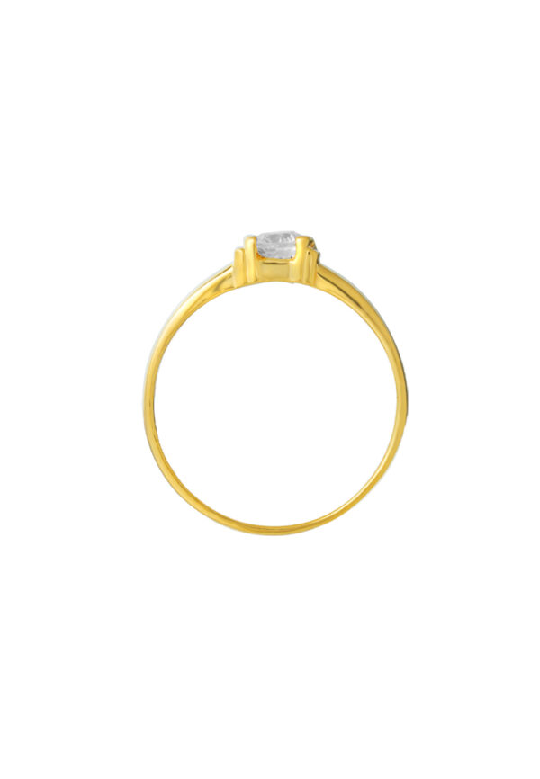 TOMEI Zirconia Ring, Yellow Gold 916