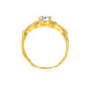 TOMEI Zirconia Ring, Yellow Gold 916