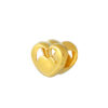 TOMEI Chomel Collection Heart Charm, Yellow Gold 916