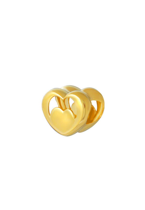 TOMEI Chomel Collection Heart Charm, Yellow Gold 916
