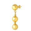 TOMEI Dangling Ball Earrings, Yellow Gold 916