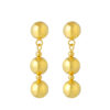 TOMEI Dangling Ball Earrings, Yellow Gold 916