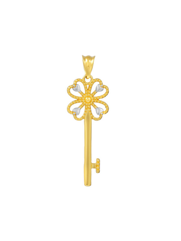 TOMEI Lusso Italia Key Pendant, Yellow Gold 916