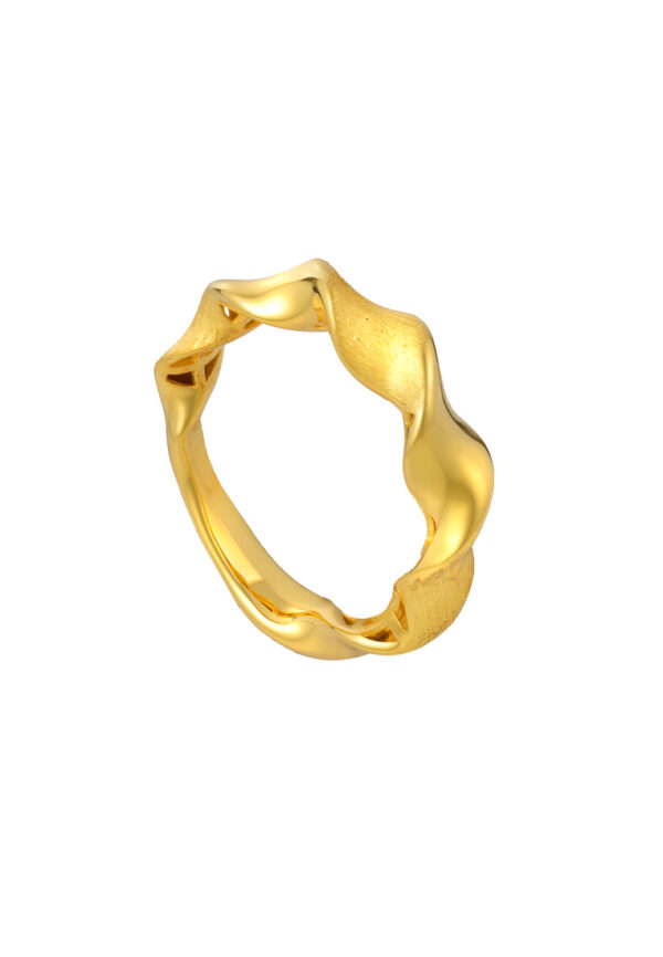 TOMEI Lusso Italia Ring, Yellow Gold 916