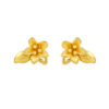 TOMEI Flower Earrings, Yellow Gold 916