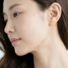 TOMEI Flower Earrings, Yellow Gold 916