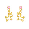 TOMEI Unicorn Earrings, Yellow Gold 999