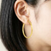TOMEI Lusso Italia Big Loop Earrings, Yellow Gold 916