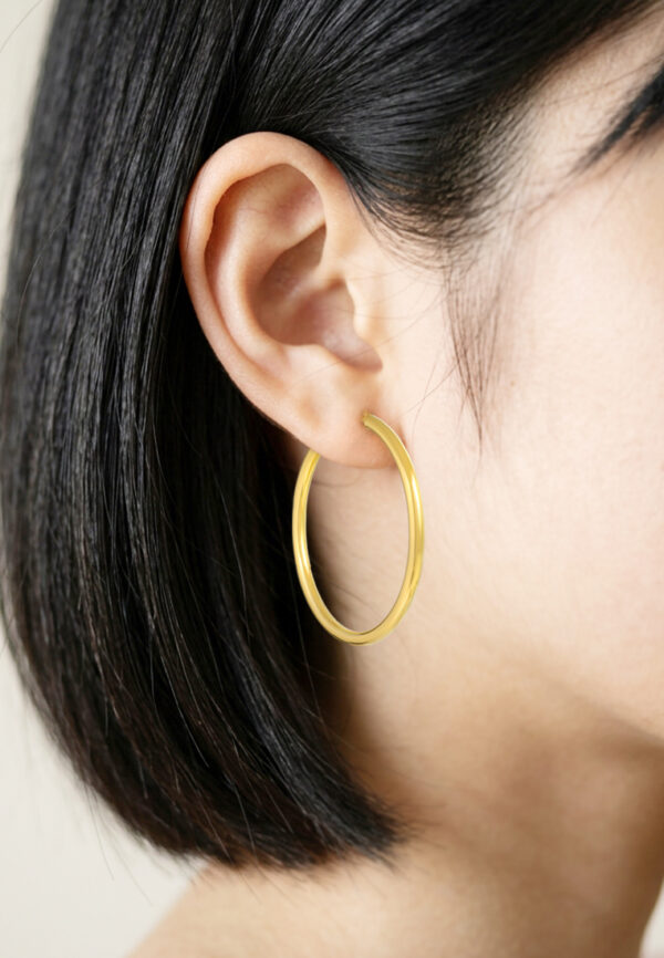TOMEI Lusso Italia Big Loop Earrings, Yellow Gold 916