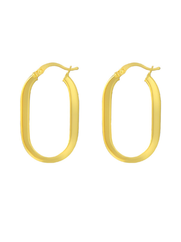 TOMEI Lusso Italia Loop Earrings, Yellow Gold 916