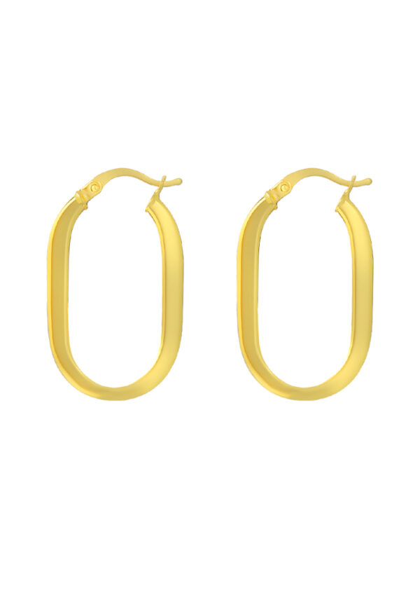 TOMEI Lusso Italia Loop Earrings, Yellow Gold 916