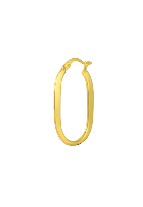TOMEI Lusso Italia Loop Earrings, Yellow Gold 916
