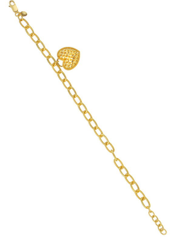 TOMEI Heart Bracelet, Yellow Gold 916