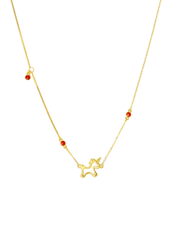 TOMEI Unicorn Necklace, Yellow Gold 999