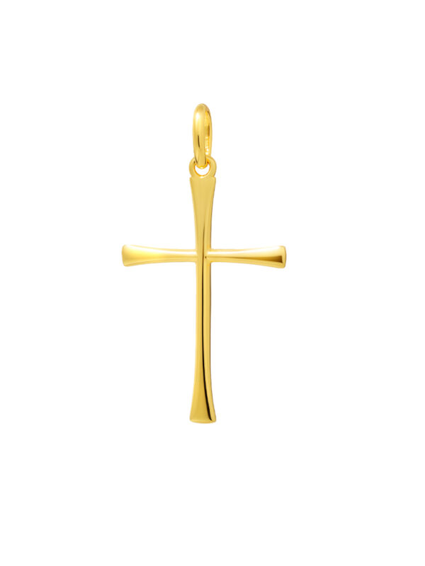 TOMEI Cross Pendant, Yellow Gold 916