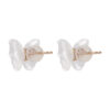 TOMEI Nephrite Collection, Butterfly Earrings, Rose Gold 750