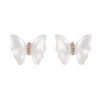 TOMEI Nephrite Collection, Butterfly Earrings, Rose Gold 750