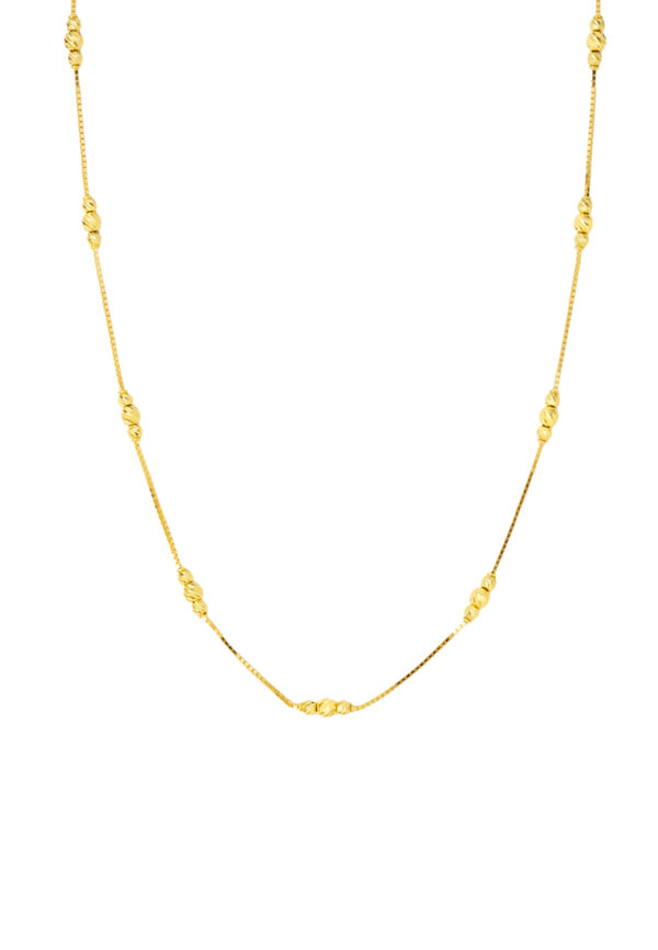 TOMEI Bead Necklace, Yellow Gold 916