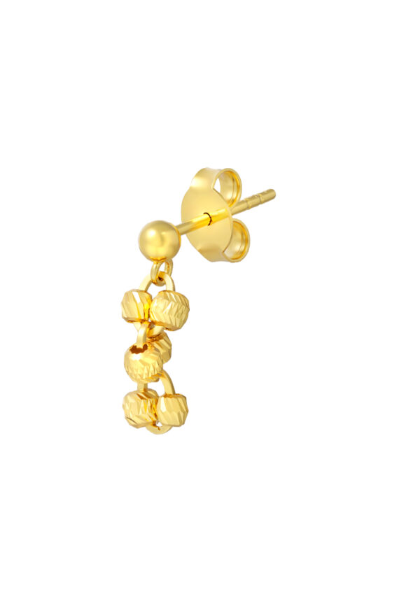 TOMEI Dangling Ball Earrings, Yellow Gold 916