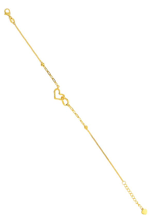 TOMEI Heart Bracelet, Yellow Gold 916