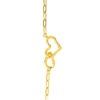 TOMEI Heart Bracelet, Yellow Gold 916
