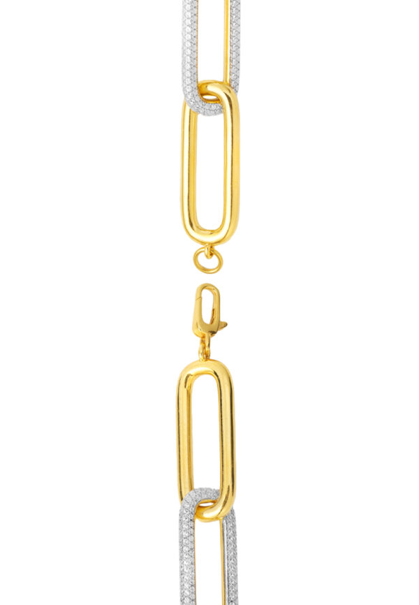 TOMEI Diamond Cut Collection Link Bracelet, Yellow Gold 916