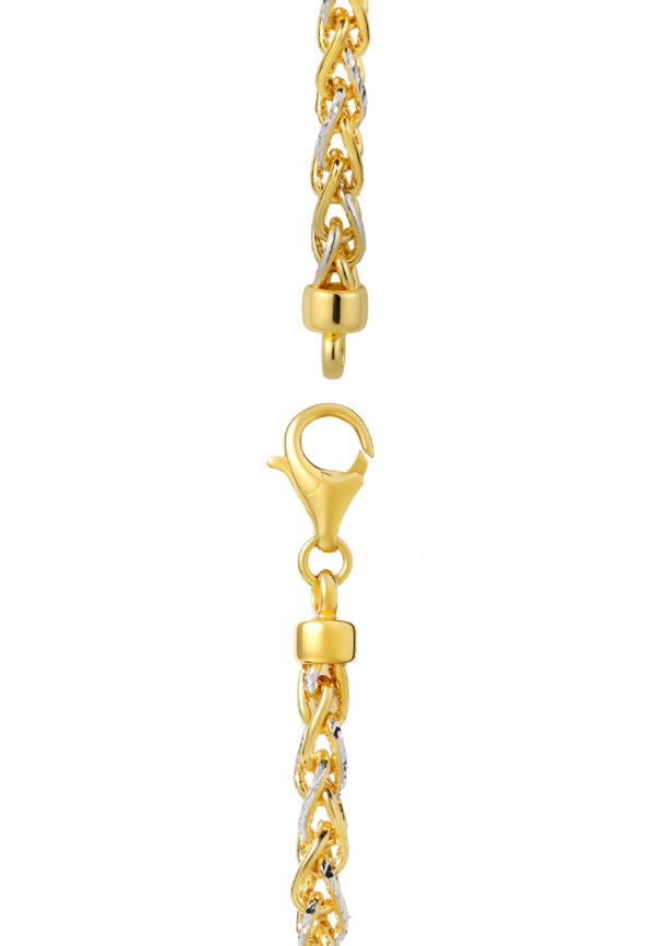TOMEI Dual-Tone Bracelet, Yellow Gold 916