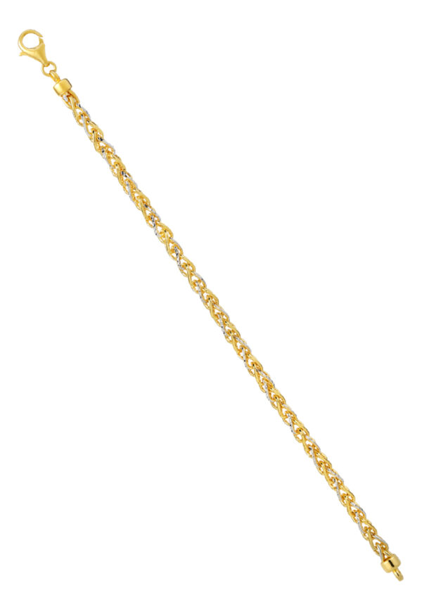 TOMEI Dual-Tone Bracelet, Yellow Gold 916