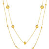 TOMEI Double-Strand Ball Necklace, Yellow Gold 916