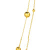 TOMEI Double-Strand Ball Necklace, Yellow Gold 916