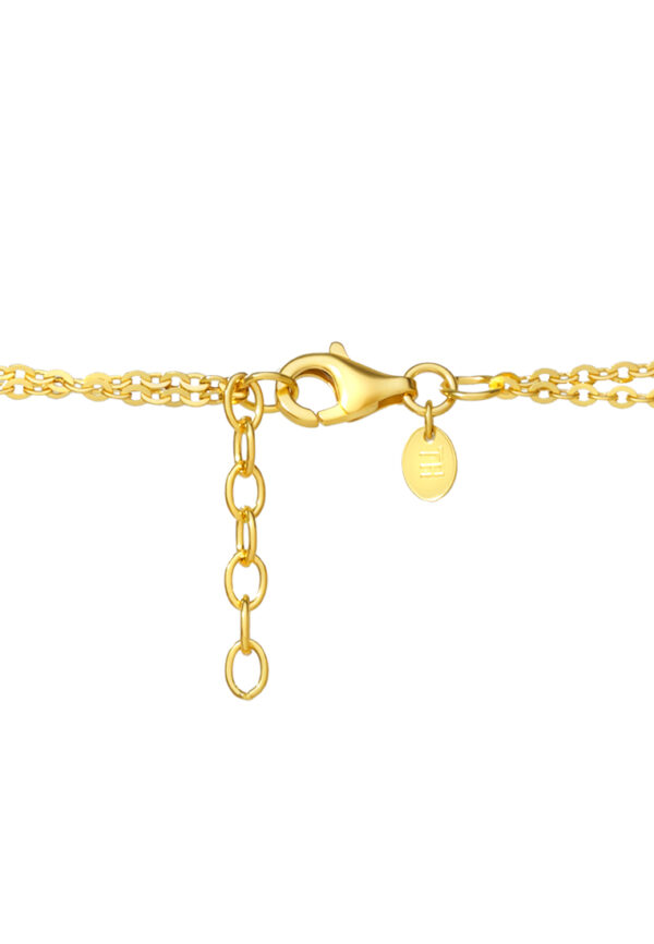 TOMEI Double-Strand Ball Necklace, Yellow Gold 916