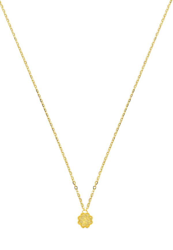 TOMEI Flower Necklace, Yellow Gold 916