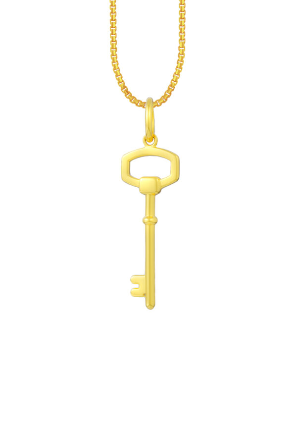 TOMEI Key Pendant, Yellow Gold 916