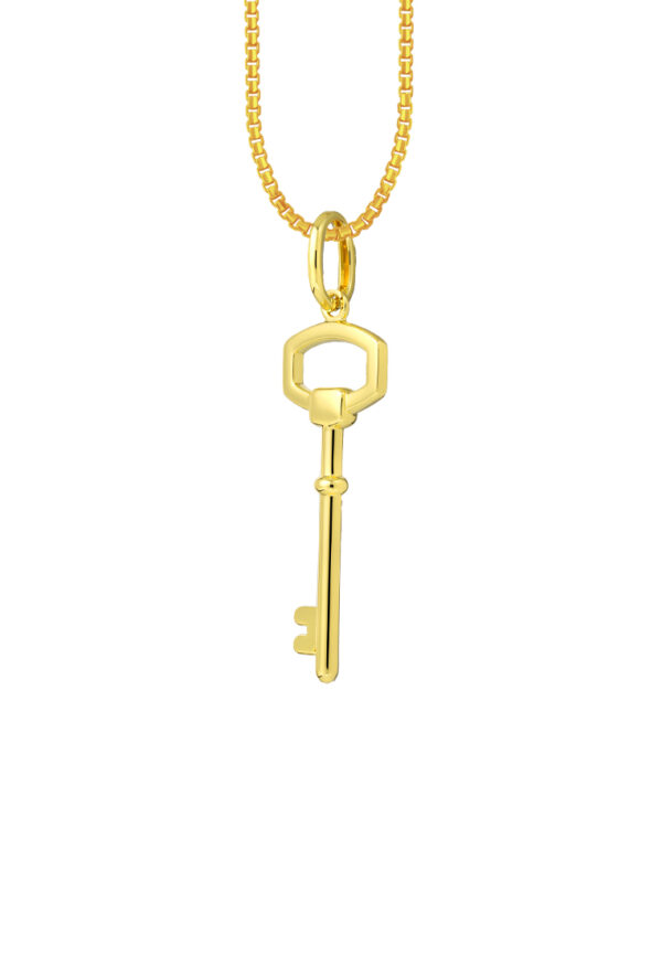 TOMEI Key Pendant, Yellow Gold 916