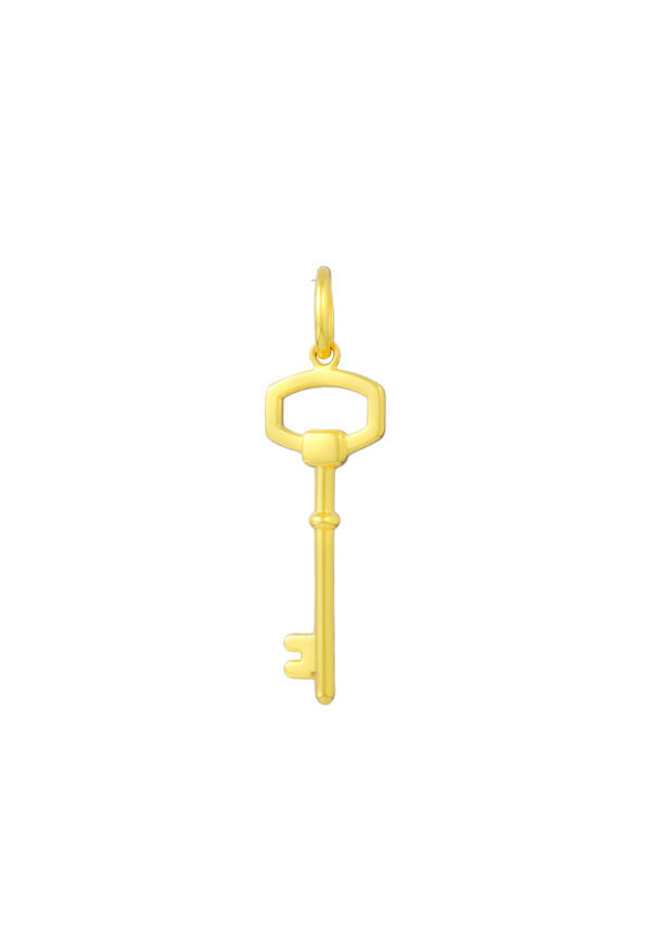 TOMEI Key Pendant, Yellow Gold 916