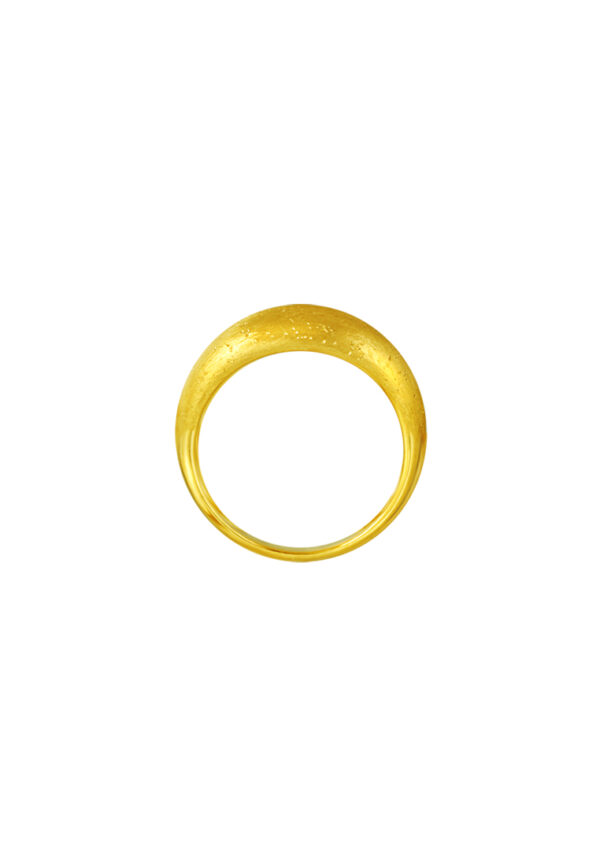 TOMEI Matte Ring, Yellow Gold 916