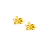 TOMEI Flower Earrings, Yellow Gold 916