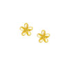 TOMEI Flower Earrings, Yellow Gold 916