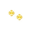 TOMEI Flower Earrings, Yellow Gold 916