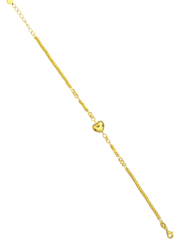 TOMEI Heart Bracelet, Yellow Gold 916