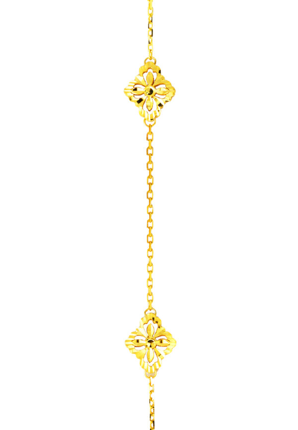 TOMEI Flower Bracelet, Yellow Gold 916